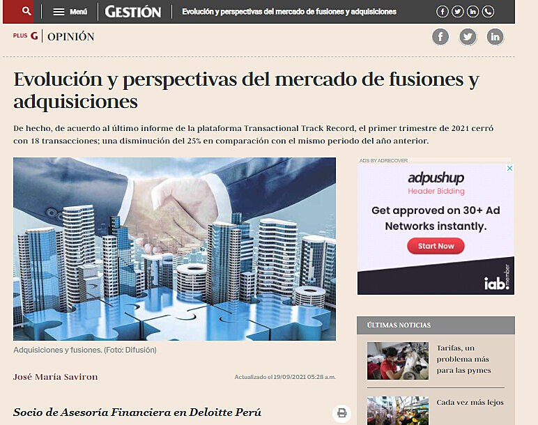 Evolucin y perspectivas del mercado de fusiones y adquisiciones